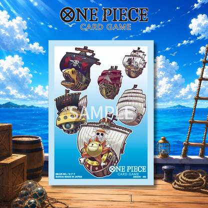 One Piece Card Game Official Card Sleeves Limited Edition Vol. 6 - Large Ship Collection [Pack of 70 Sleeves]