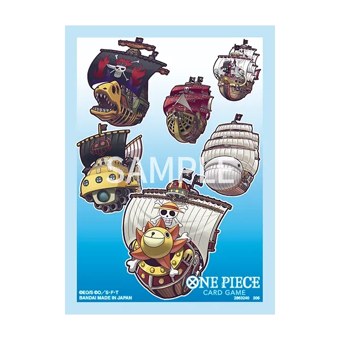 One Piece Card Game Official Card Sleeves Limited Edition Vol. 6 - Large Ship Collection [Pack of 70 Sleeves]