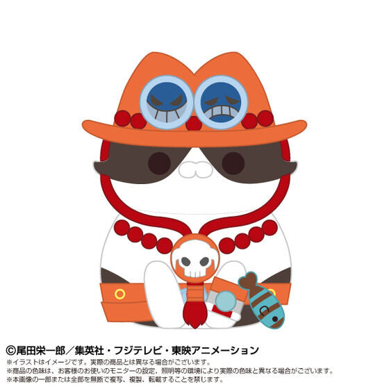 One Piece Chibi Plushie x Mega Cat Project - Nyan Peace Nyan! Portgas D. Ace [Pre-Order Nov 2026]