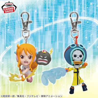 One Piece Figure Keychain Vol.7 - Nami and Brook Egghead Arc Complete Set of 2 Types