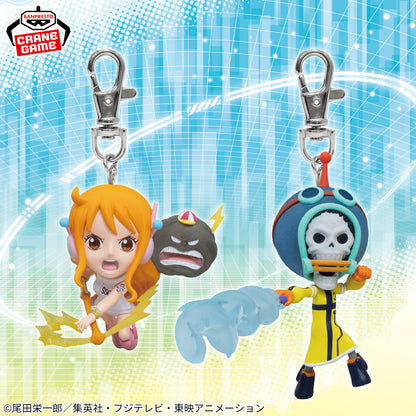 One Piece Figure Keychain Vol.7 - Nami and Brook Egghead Arc Complete Set of 2 Types
