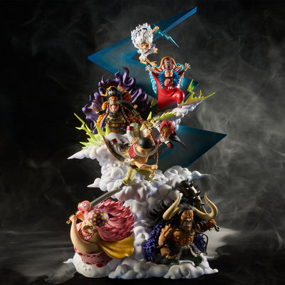 One Piece King of modeling World Collectible Figure Premium - New and Old Four Emperors [Pre-Order Apr 2026]
