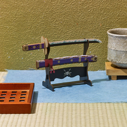 One Piece Wooden Art Ki-Gu-Mi - Roronoa Zoro's Sword Enma [Kit]