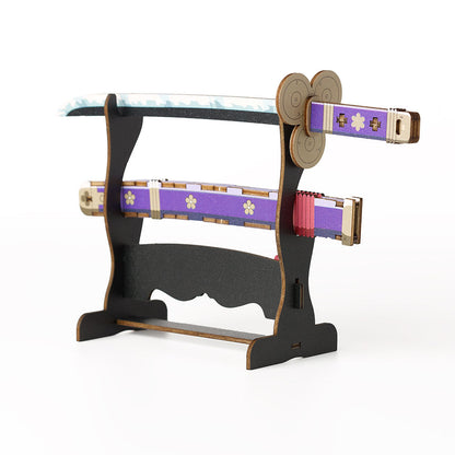 One Piece Wooden Art Ki-Gu-Mi - Roronoa Zoro's Sword Enma [Kit]