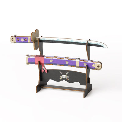 One Piece Wooden Art Ki-Gu-Mi - Roronoa Zoro's Sword Enma [Kit]