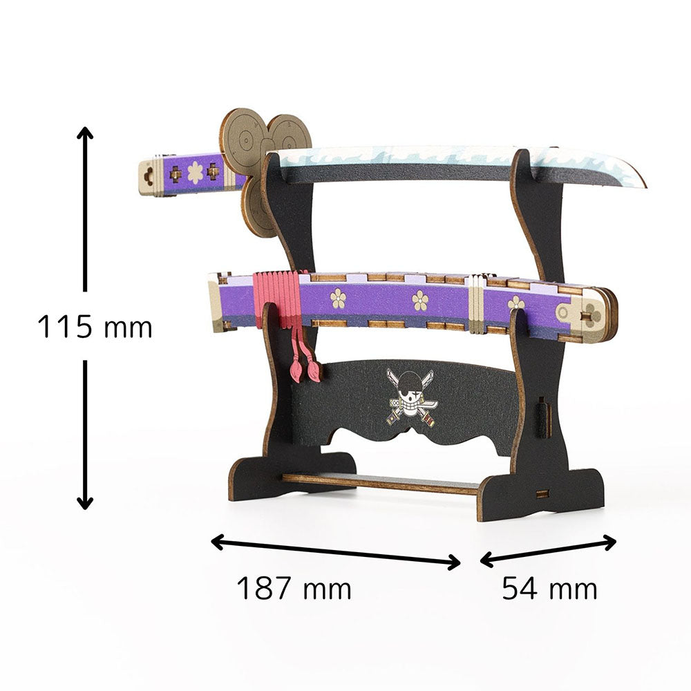 One Piece Wooden Art Ki-Gu-Mi - Roronoa Zoro's Sword Enma [Kit
