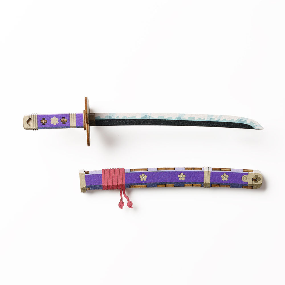 One Piece Wooden Art Ki-Gu-Mi - Roronoa Zoro's Sword Enma [Kit