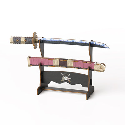 One Piece Wooden Art Ki-Gu-Mi - Roronoa Zoro's Sword Sandai Kitetsu [Kit]