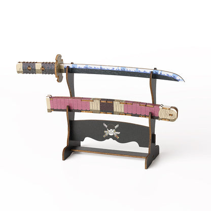 One Piece Wooden Art Ki-Gu-Mi - Roronoa Zoro's Sword Sandai Kitetsu [Kit]