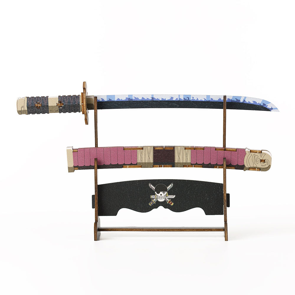 One Piece Wooden Art Ki-Gu-Mi - Roronoa Zoro's Sword Sandai Kitetsu [Kit]