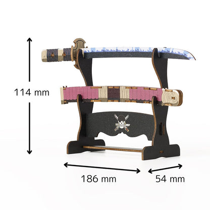 One Piece Wooden Art Ki-Gu-Mi - Roronoa Zoro's Sword Sandai Kitetsu [Kit]