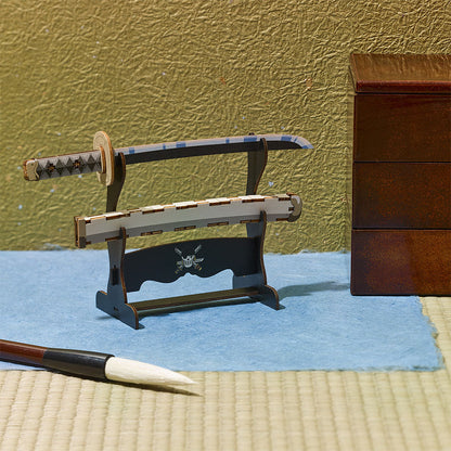 One Piece Wooden Art Ki-Gu-Mi - Roronoa Zoro's Sword Wado Ichimonji [Kit]