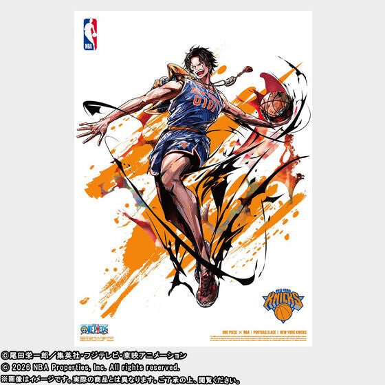 One Piece x NBA - NBA Mini Poster Complete set of 10 Types [Pre