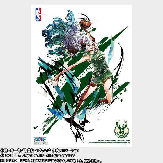 One Piece x NBA - NBA Mini Poster Complete set of 10 Types [Pre