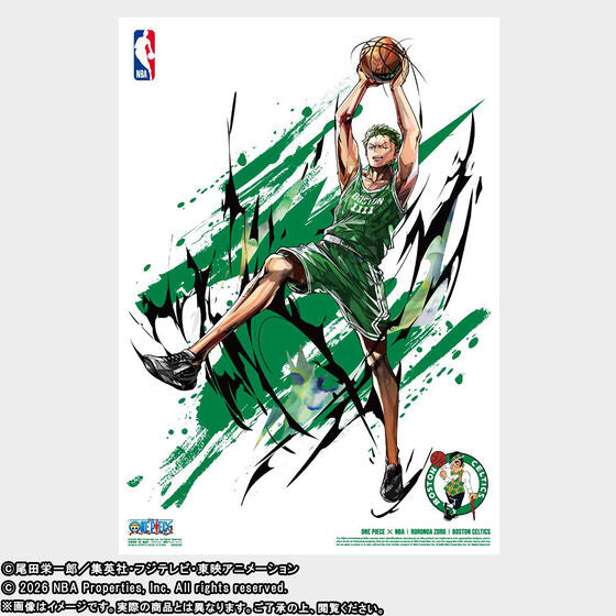 One Piece x NBA - NBA Mini Poster Complete set of 10 Types [Pre-order Jun 2026]