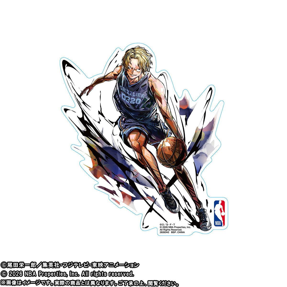One Piece x NBA - NBA Sticker (11 Types) [Pre-order Jun 2026]