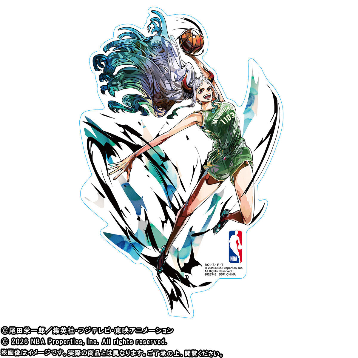 One Piece x NBA - NBA Sticker (11 Types) [Pre-order Jun 2026