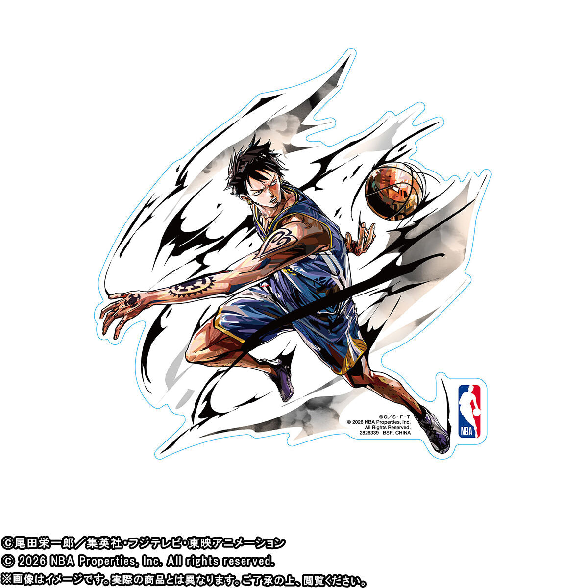 One Piece x NBA - NBA Sticker (11 Types) [Pre-order Jun 2026