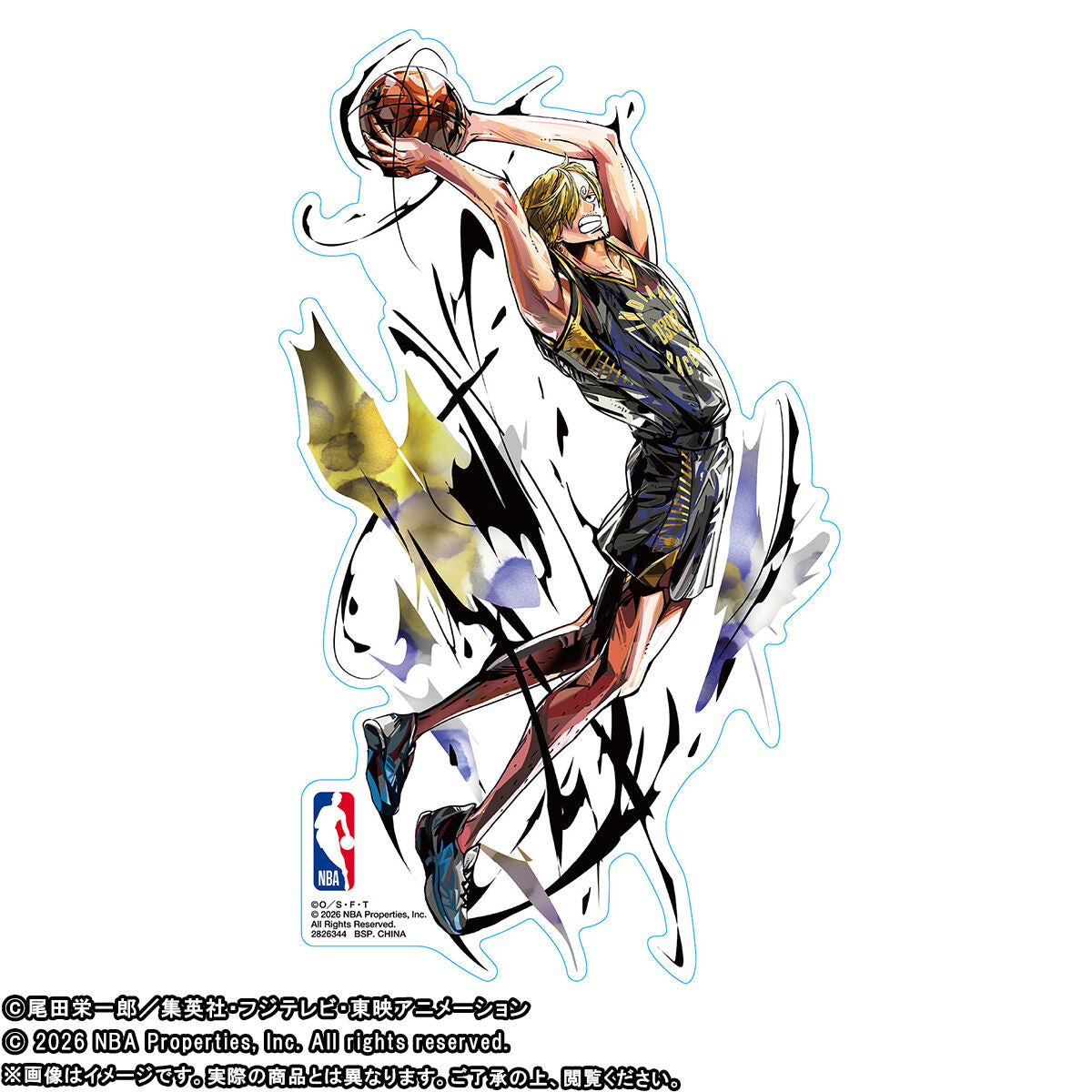 One Piece x NBA - NBA Sticker (11 Types) [Pre-order Jun 2026