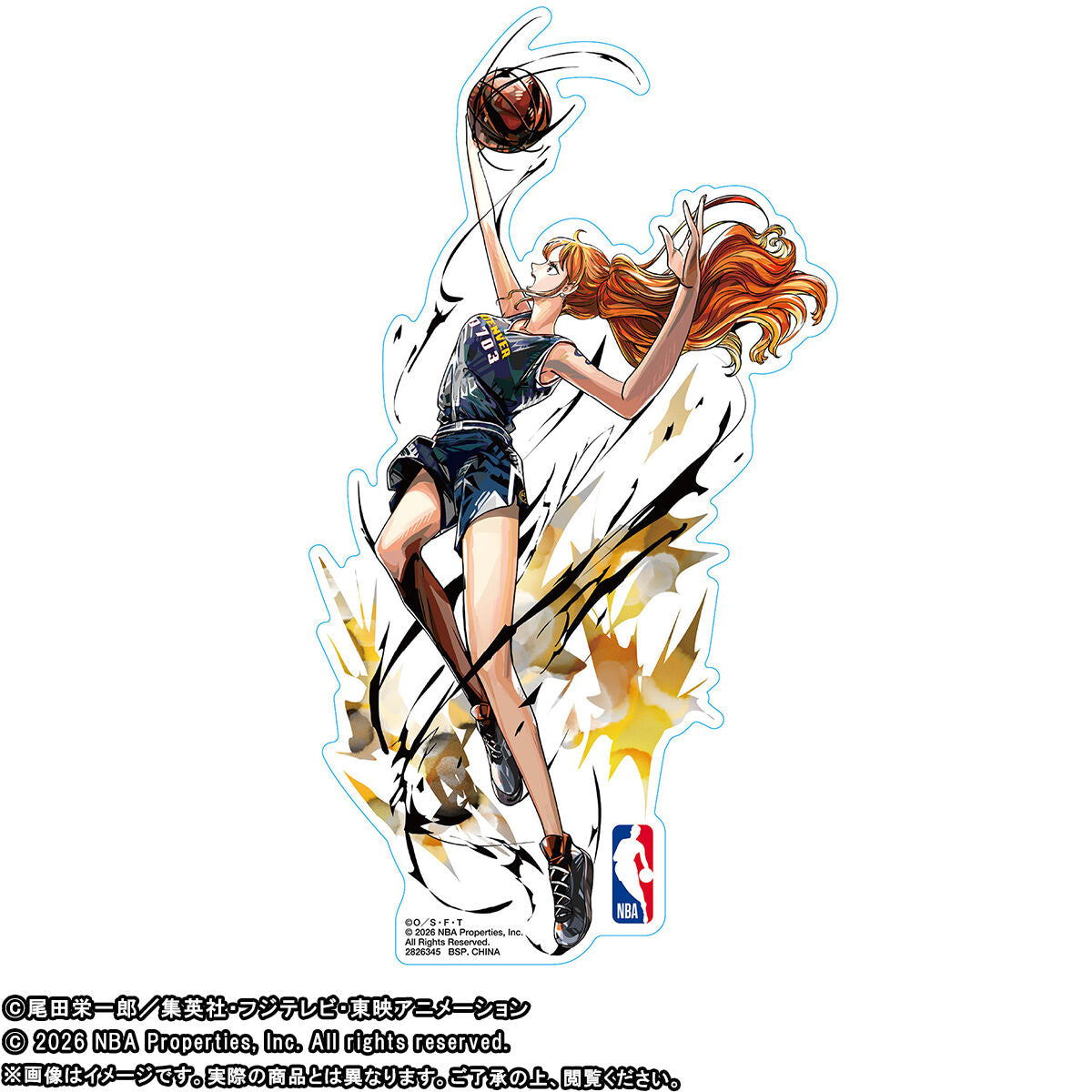 One Piece x NBA - NBA Sticker (11 Types) [Pre-order Jun 2026