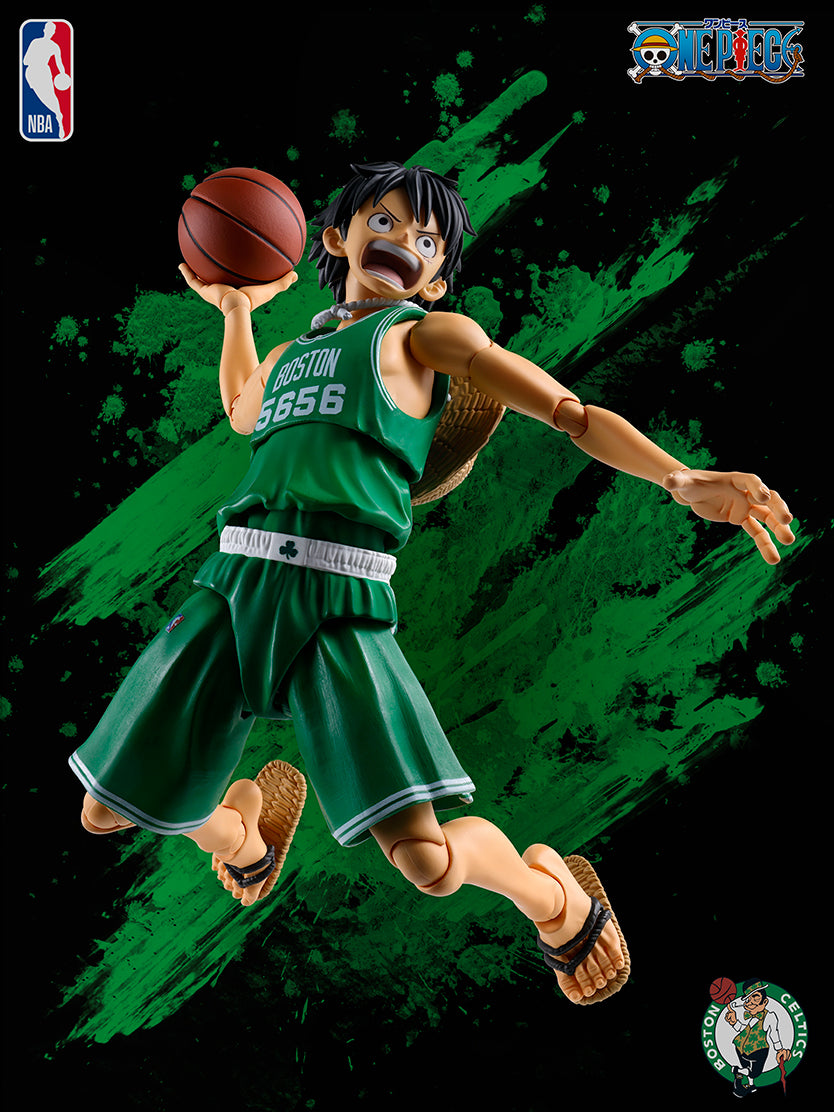 One Piece x NBA S.H.Figuarts - Monkey D. Luffy Boston Celtics ver. [Pre-Order Feb 2027]