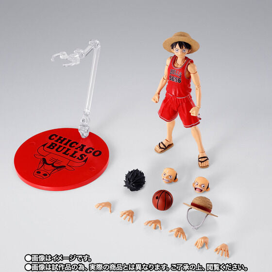 One Piece x NBA S.H.Figuarts - Monkey D. Luffy Chicago Bulls ver