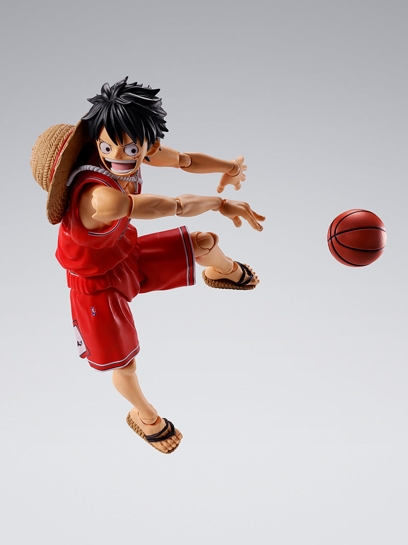 新品／ONE PIECE × NBA CHICAGO BULLS ワンピース One Piece x NBA S.H.Figuarts - Monkey D. Luffy Chicago Bulls ver