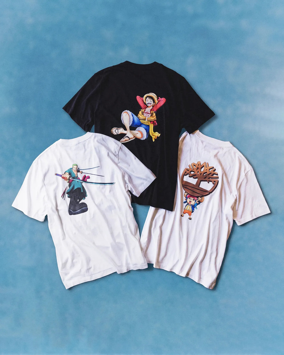 One Piece x Timberland Collaboration - Short Sleeved Graphic T-Shirt (3 Types)