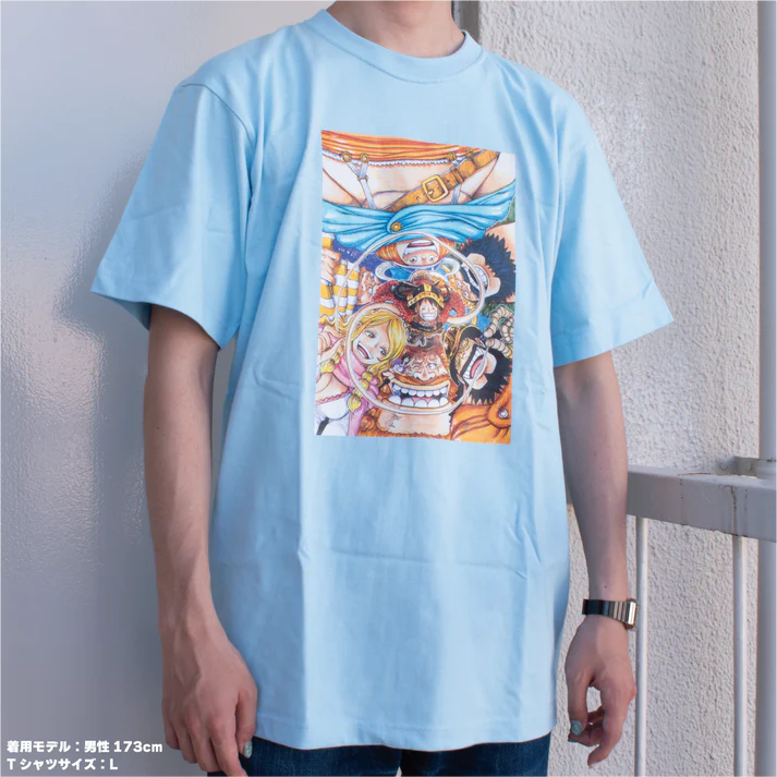One Piece Day 25 - Comics Cover Illustration T-shirt Volume 112 White or Blue [Made-to-order Shipment]