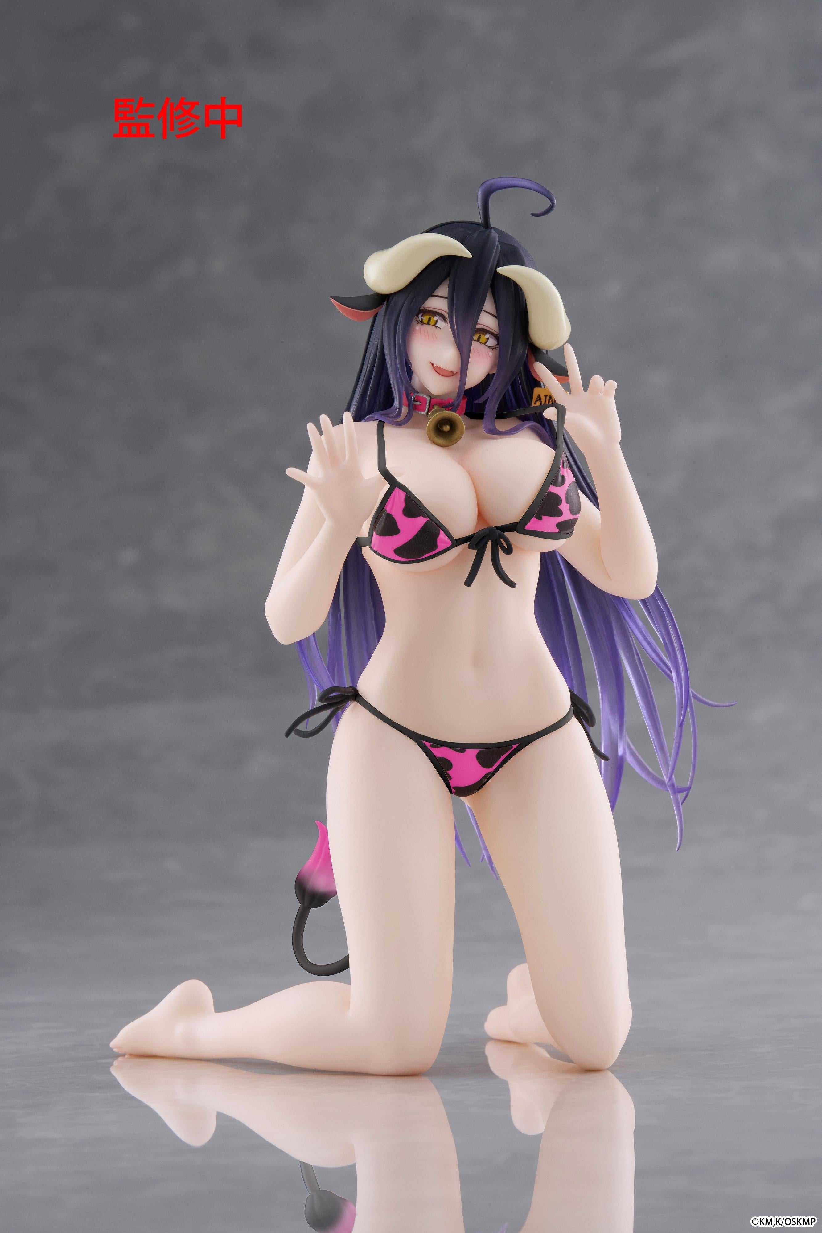 Overlord Desktop Cute - Albedo Pink Cow-Print Swimsuit Ver. Renewal [Pre-Order Jan 2026]