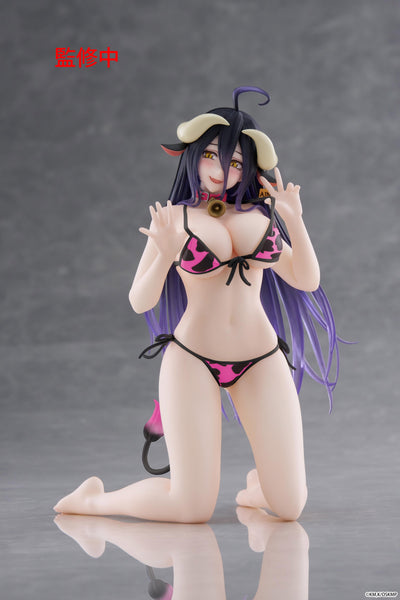 Overlord Desktop Cute - Albedo Pink Cow-Print Swimsuit Ver. Renewal