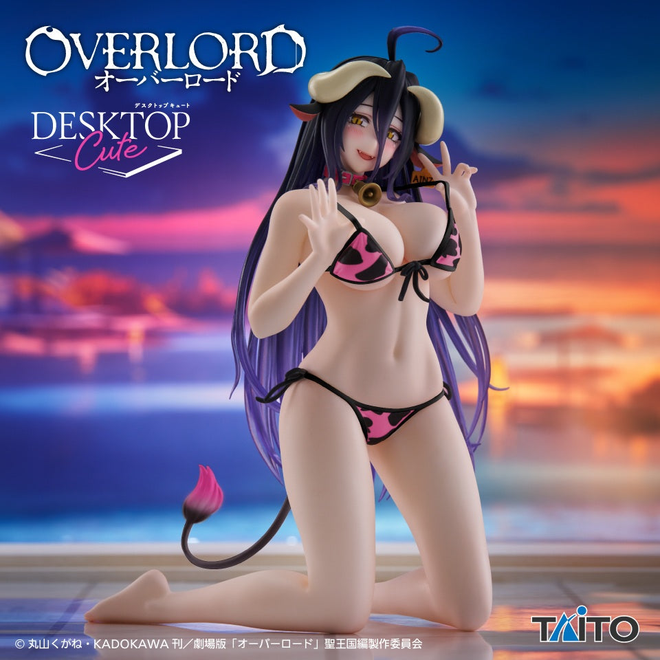 Overlord Desktop Cute - Albedo Pink Cow-Print Swimsuit Ver. Renewal [Pre-Order Jan 2026]