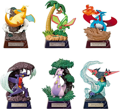 POKEMON - RE-MENT - POCKET STATUE DRAGON TYPE - COMPLETE SET OF 6