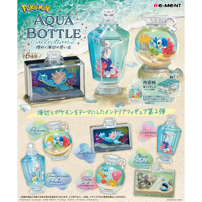 Pokemon - Re-Ment - Pokemon Aqua Bottle Collection 2 Memories of The Sparkling Seaside - Complete Set of 6