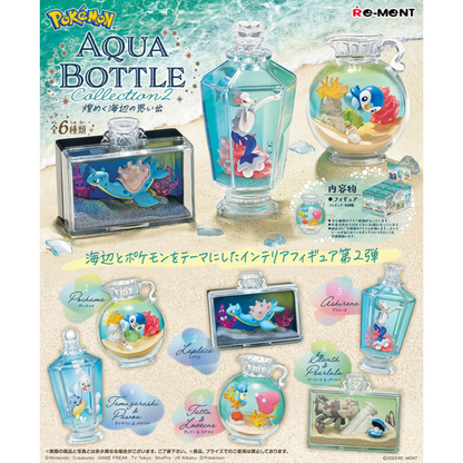 POKEMON - RE-MENT - POKEMON AQUA BOTTLE COLLECTION 2 MEMORIES OF THE SPARKLING SEASIDE - COMPLETE SET OF 6