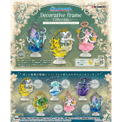 POKEMON - RE-MENT - POKEMON DECORATIVE FRAME COLLECTION - COMPLETE SET OF 6