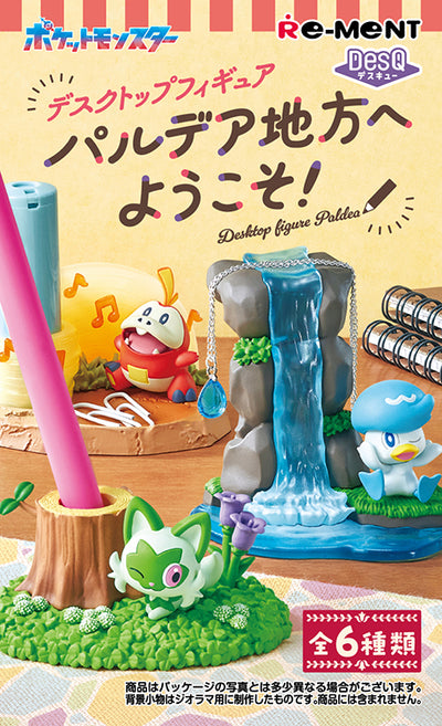 Pokemon - Re-Ment - Pokemon Desq Desktop Figure Welcome to The Paldea Region ! - Complete Set of 6