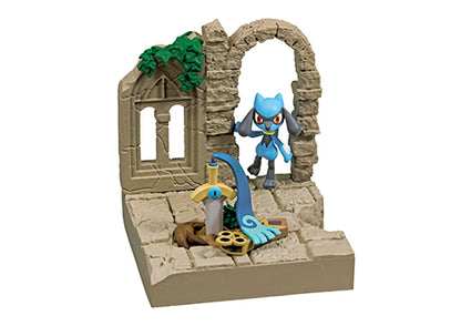 POKEMON - RE-MENT - POKEMON DIORAMA COLLECTION : CASTLE RUINS - COMPLETE SET OF 6