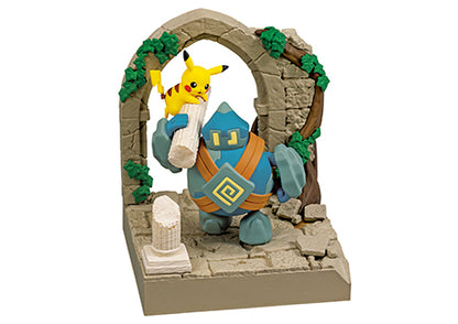 POKEMON - RE-MENT - POKEMON DIORAMA COLLECTION : CASTLE RUINS - COMPLETE SET OF 6