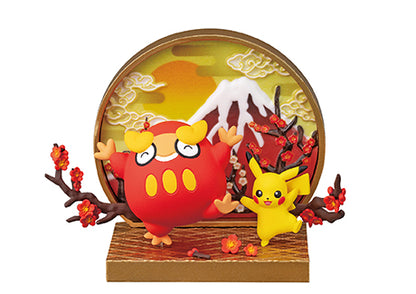 POKEMON - RE-MENT - POKEMON JAPANESE WINDOW - COMPLETE SET OF 6