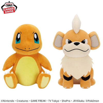 Pokemon - Super Soft Plush Toy - Charmander and Growlithe