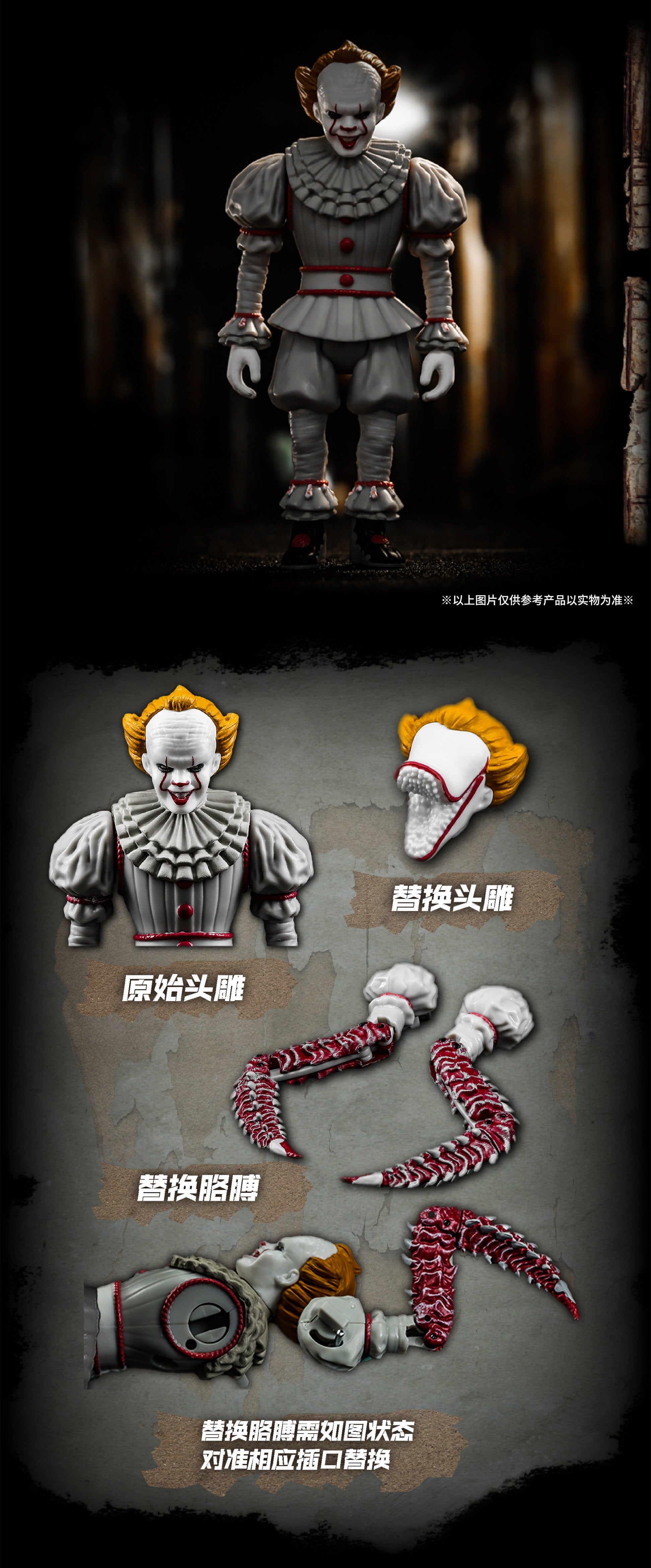 Pennywise (IT) 52TOYS FigLite - Pennywise If you See It, It's over Ver.