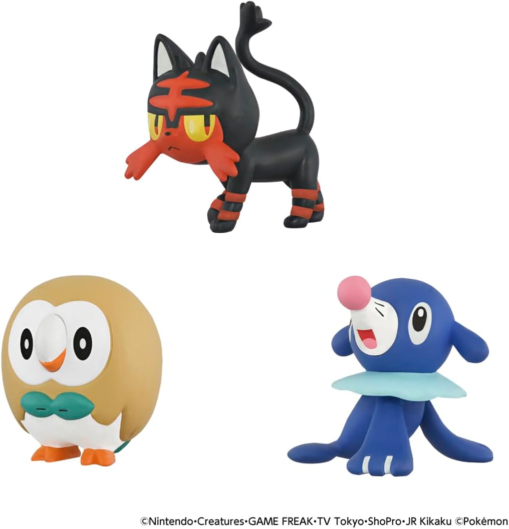 Pokemon 30th Anniversary x MonColle - Alola Region Complete Set of 3 Types [Pre-Order Feb 2026]