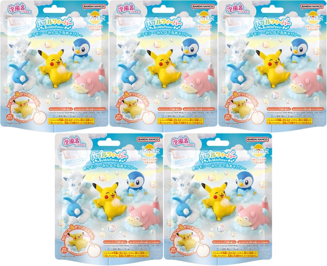 Pokemon Bubble Fever Surprise Egg - Let's play with bubbles together! Set of 5 [Random]