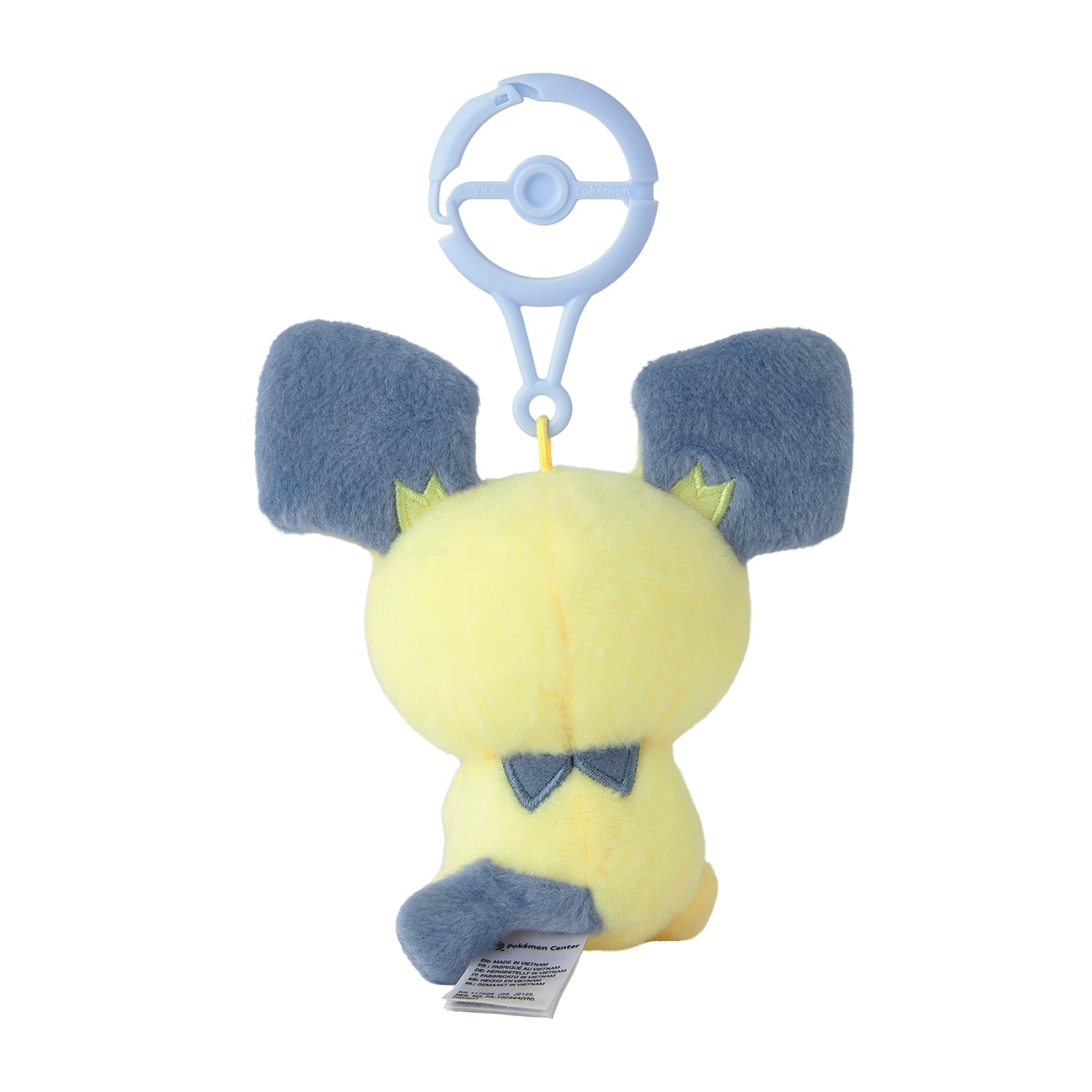 Pokemon Little Daydream Collection - Pichu and Pikachu Carabiner Plush Toys