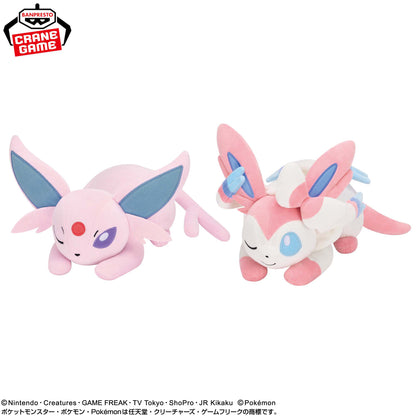 Pokemon Mofugutto Plush Eevee Friends - Espeon and Sylveon (2 Types) Naptime Ver. [Pre-Order Aug 2026]