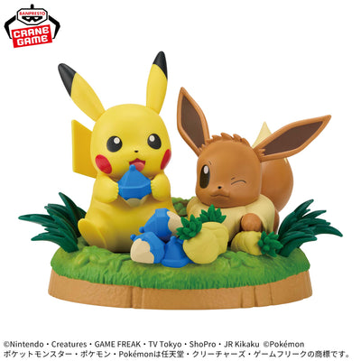 Pokemon Munching Time Figures - Pikachu & Eevee