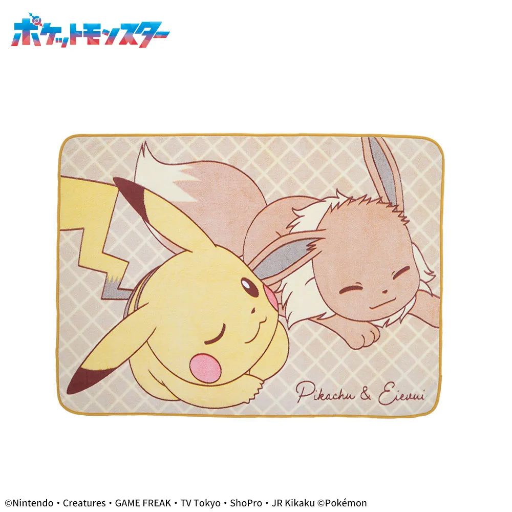 Pokemon Platinum Zakka - Fuwa & Hug blanket  Pikachu & Eevee Vol.2 [Pre-Order Oct 2026]