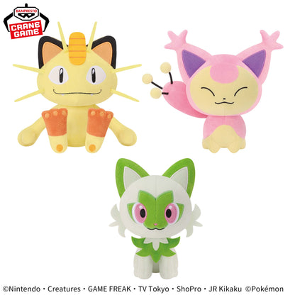 Pokemon Plush Toys - Meowth, Skitty and Sprigatito (3 Types) [Pre-Order Jan 2026]