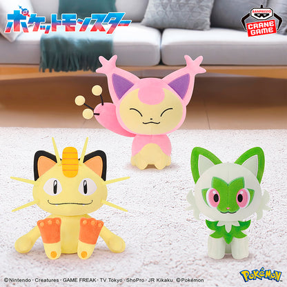 Pokemon Plush Toys - Meowth, Skitty and Sprigatito (3 Types) [Pre-Order Jan 2026]